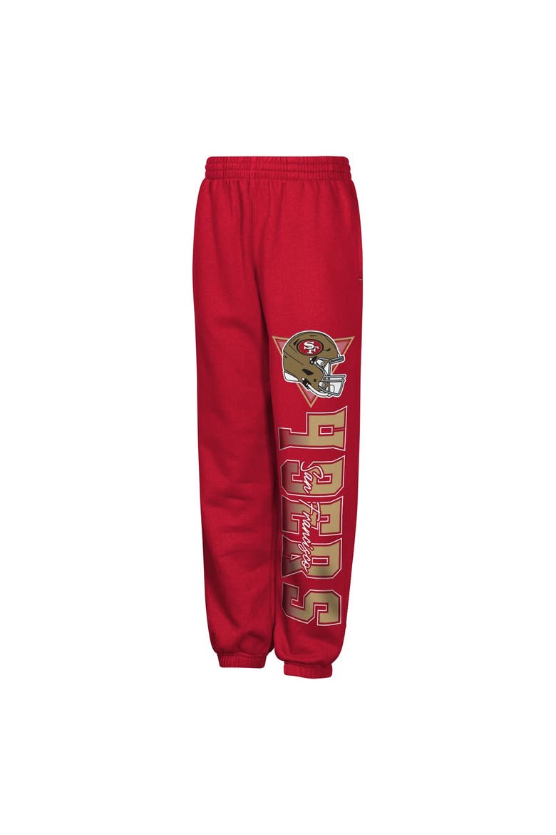 Youth Outerstuff  Scarlet San Francisco 49ers Run & Gun Sweatpants, Main, color, Scarlet