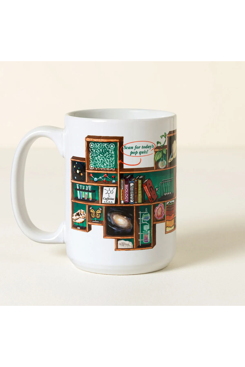 Weird Science Trivia QR Mug, Main, color, Multi