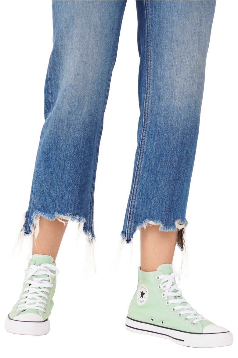 We the Free Maggie Ripped Crop Straight Leg Jeans, Alternate, color, BONDI BLUE