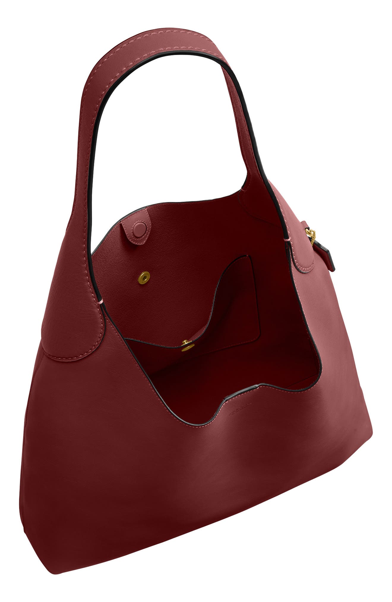 COACH Brooklyn 39 Shoulder Bag, Alternate, color, Dark Ruby
