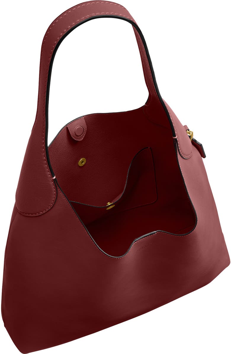 COACH Brooklyn 39 Shoulder Bag, Alternate, color, Dark Ruby
