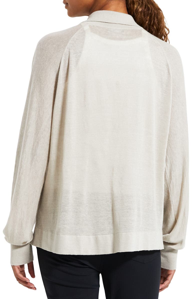 Theory Relaxed Fit Linen Blend Shirt, Alternate, color,