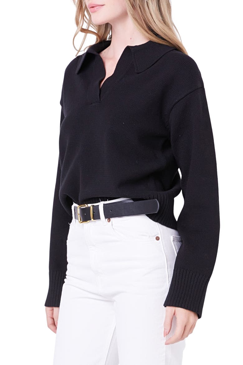 Rib Sweater, Alternate, color, BLACK