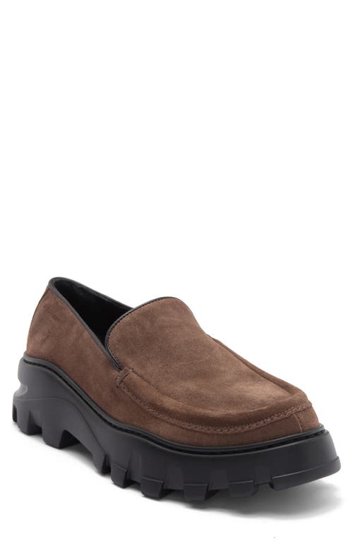 Stuart Weitzman Anders Platform Slip-on Shoe In Brown