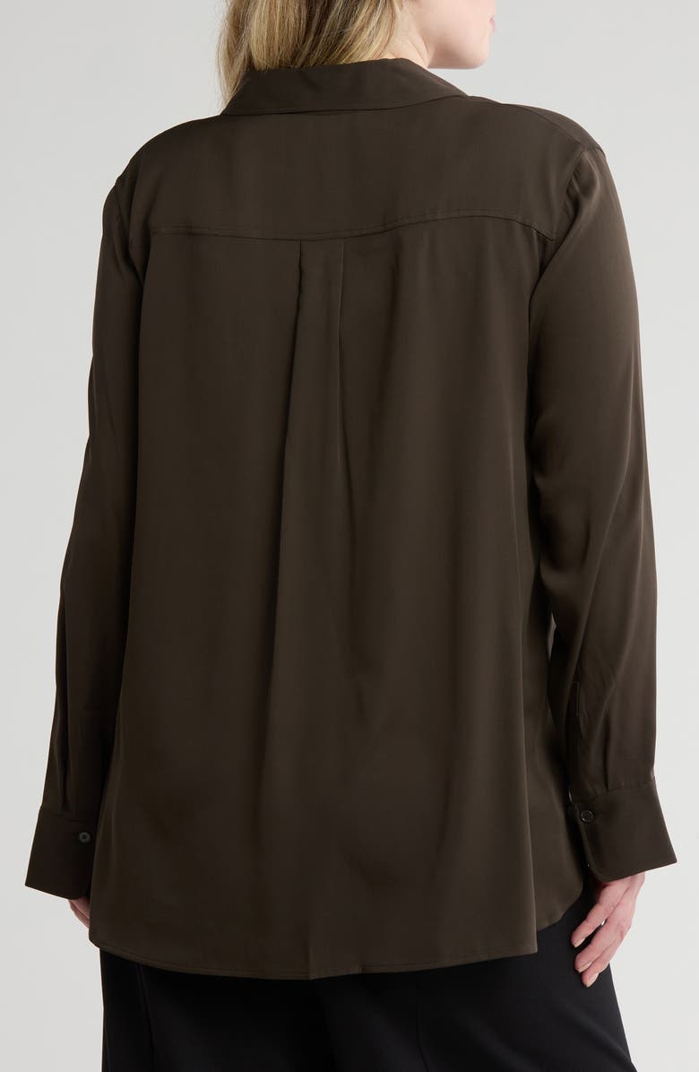 Vince Slim Fitted Button Front Blouse, Alternate, color,