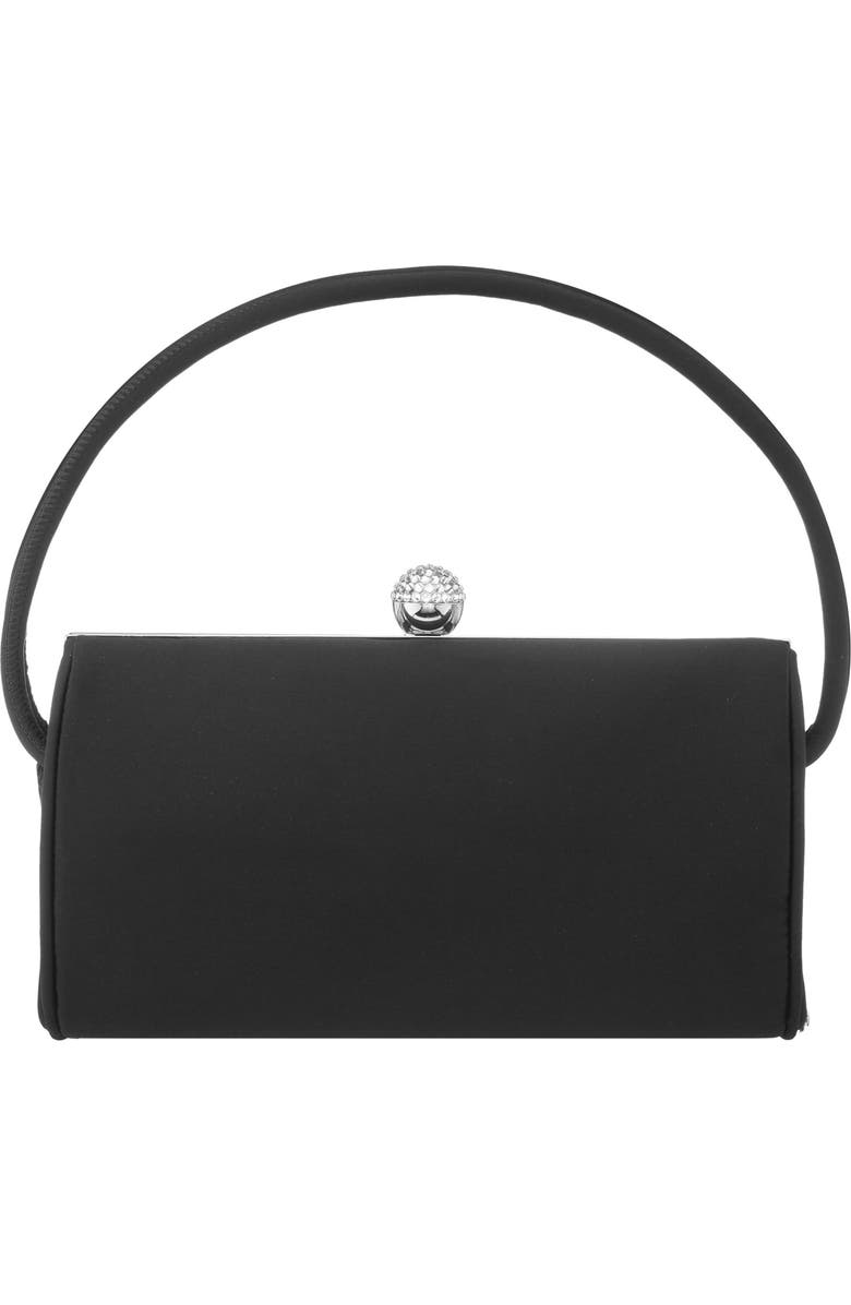 Nina Khalani Satin Clutch, Main, color, Black