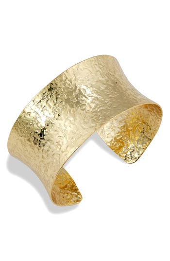 Savvy Cie Jewels 18k Yellow Gold Plated Bangle Bracelet In Gold