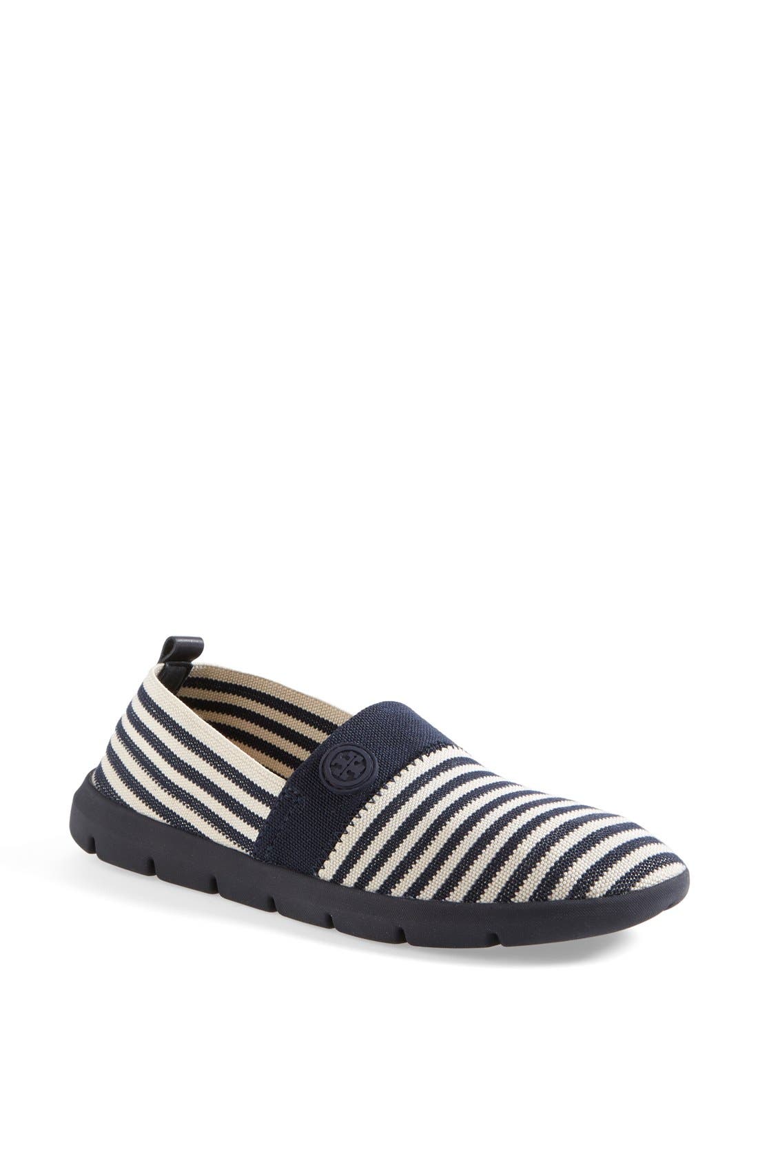 'Micah' Slip-On, Main, color, BRIGHT NAVY/ IVORY