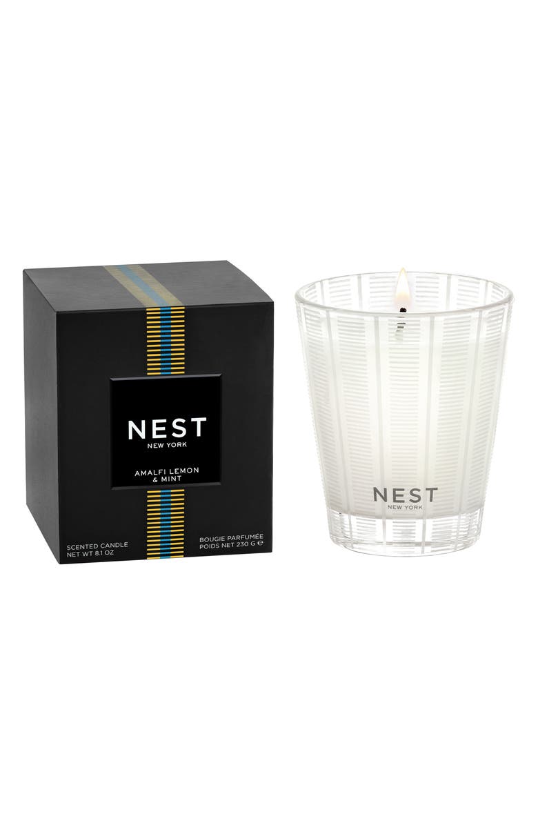 NEST New York Amalfi Lemon & Mint Scented Candle, Main, color,