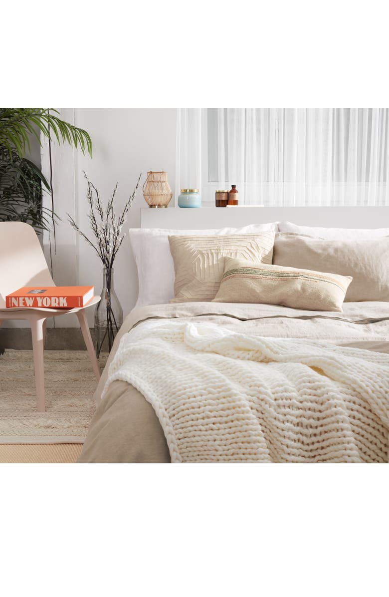 Treasure & Bond Jersey Rope Throw Blanket, Alternate, color, 