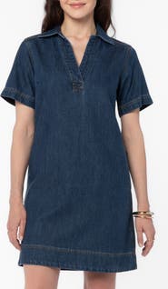 VELVET HEART Briella Denim Popover Dress