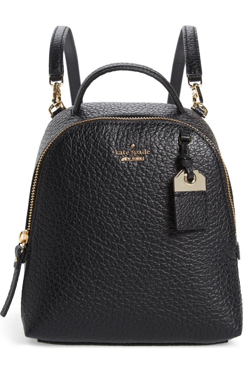 Kate Spade New York carter street - mini caden leather backpack, Main, color,