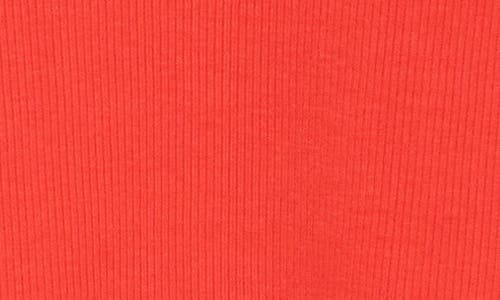 Theory Stretch Rib Tiny Tee In Poppy