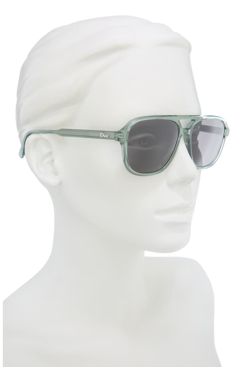 'Dioribbon A1I 56mm Pilot Sunglasses, Alternate, color, GREY/ OTHER / SMOKE