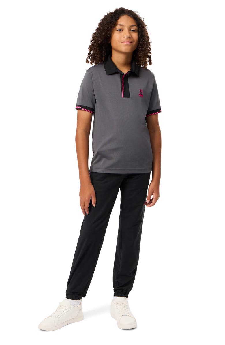 Psycho Bunny Kids' Edmonds Sport Polo, Alternate, color, Blackened Pearl