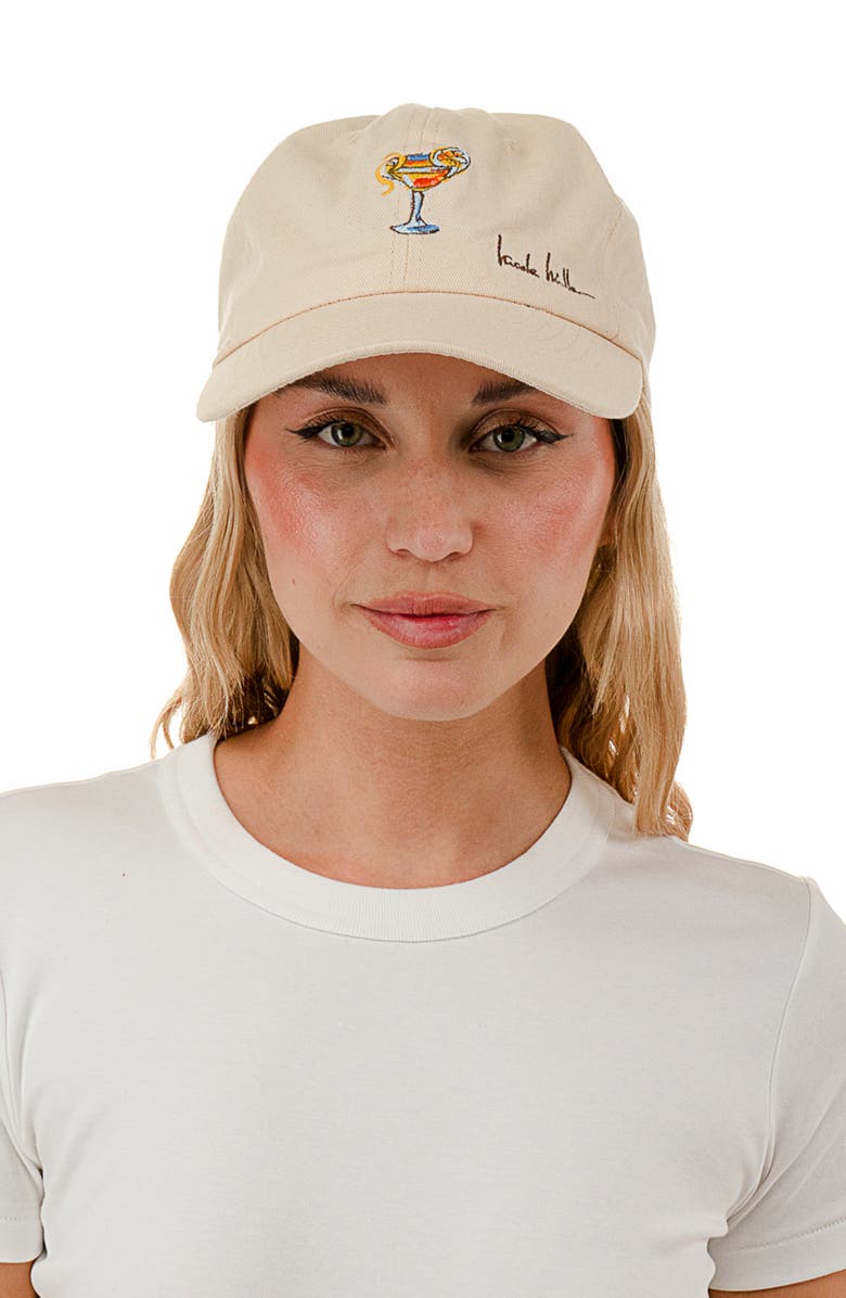 Nicole Miller Icon Adjustable Baseball Cap, Alternate, color, Natural