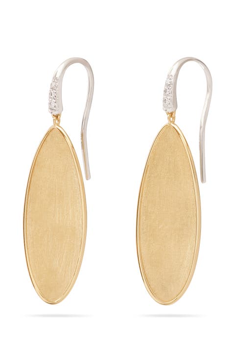 Lunaria Twist Diamond Drop Earrings