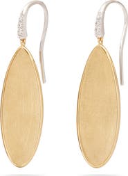 Marco Bicego Lunaria Twist Diamond Drop Earrings