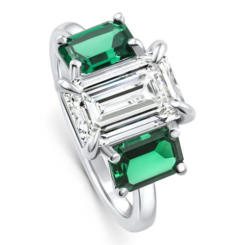 Bliss Diamond Certified 5ct Green Emerald Diamond Ring 14k Gold Or Platinum Lab Grown