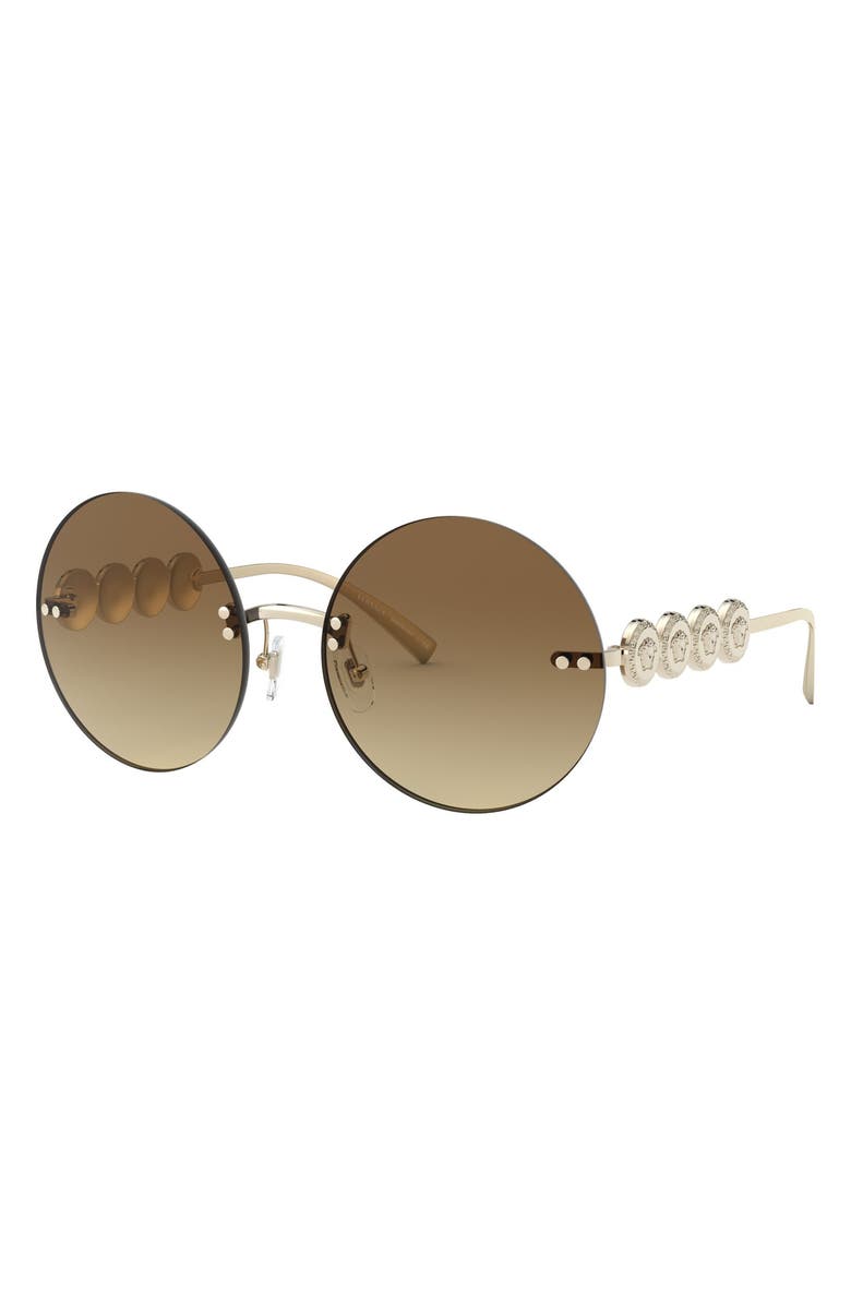 Versace 59mm Round Sunglasses, Alternate, color, 