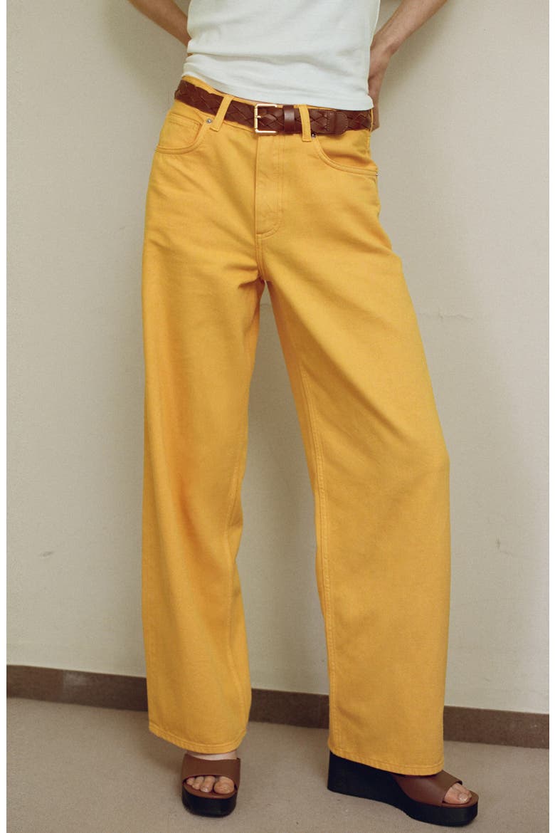 Low Rise Straight Leg Jeans, Alternate, color, CLEMENTINE