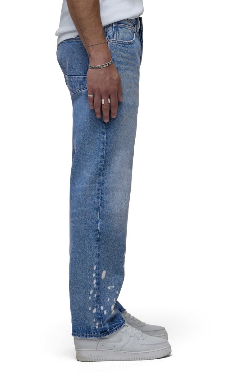 Hudson Jeans Rylan Bleached Relaxed Straight Leg Jeans, Alternate, color, Industry