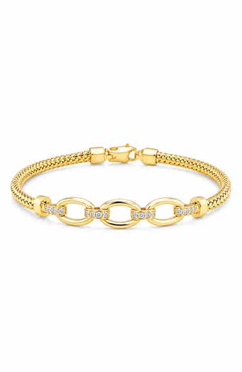 Mesh & Oval Link Bracelet