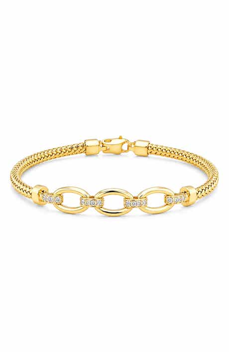 Mesh & Oval Link Bracelet