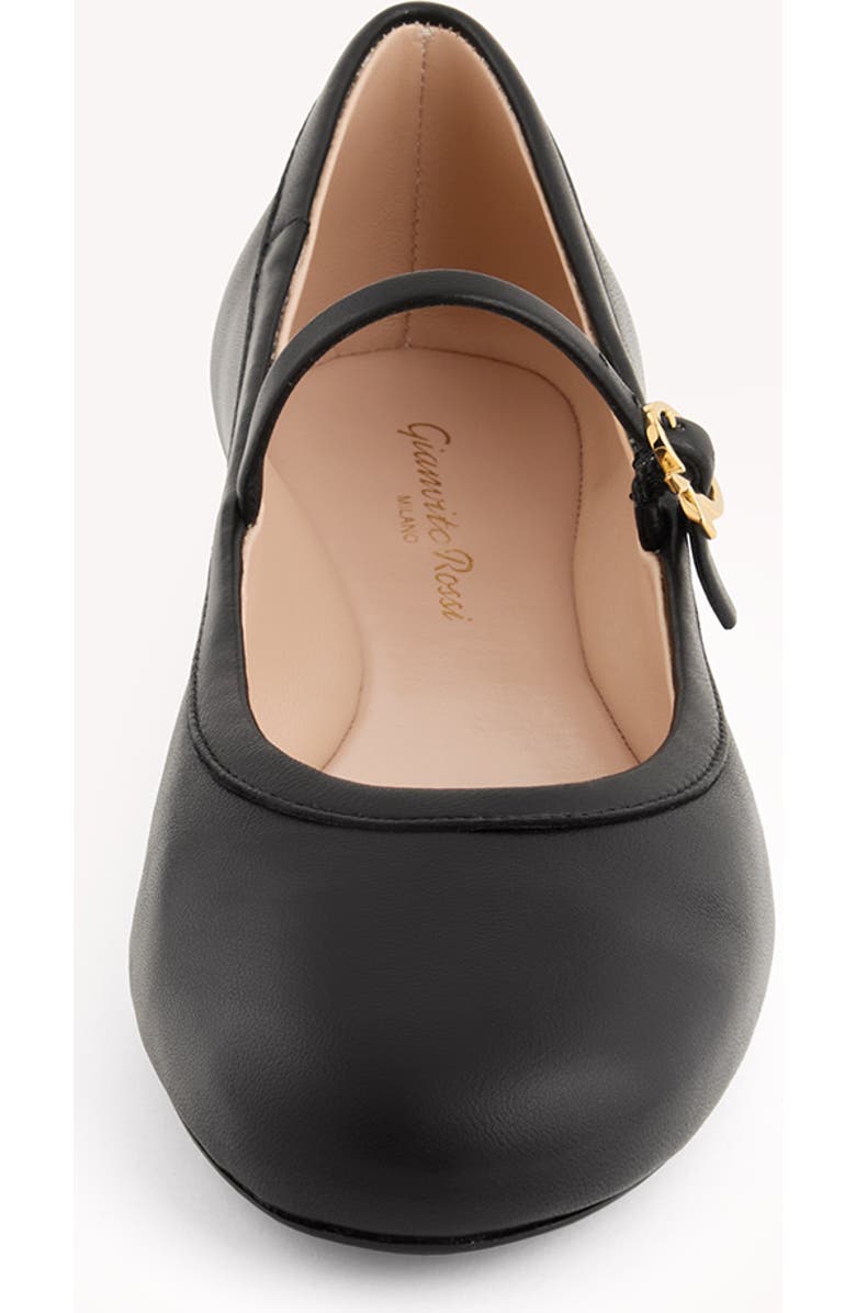 Gianvito Rossi Carla Ballerina, Alternate, color, Black