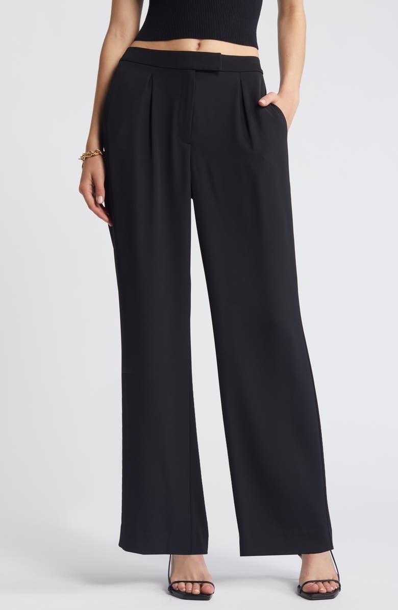 Open Edit Pleated Wide Leg Pants, Main, color, 