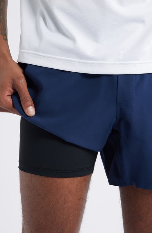 Ten Thousand Interval Lined 5-inch Training Shorts In Navy