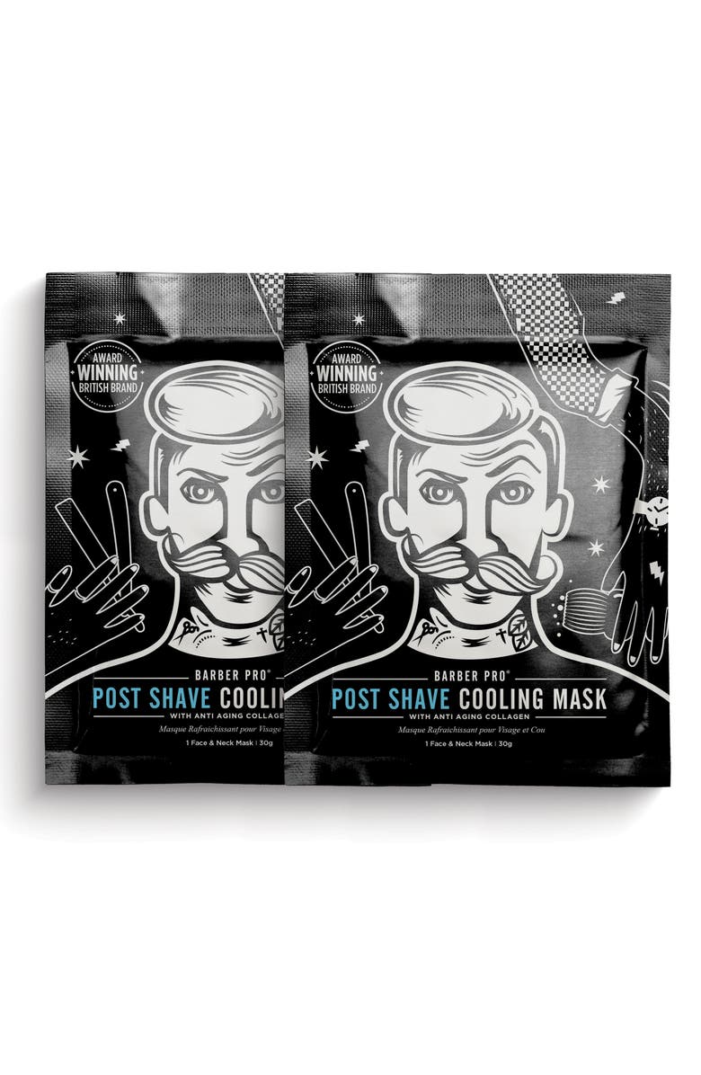 Barber Pro Post Shave Cooling Mask Duo, Main, color, 