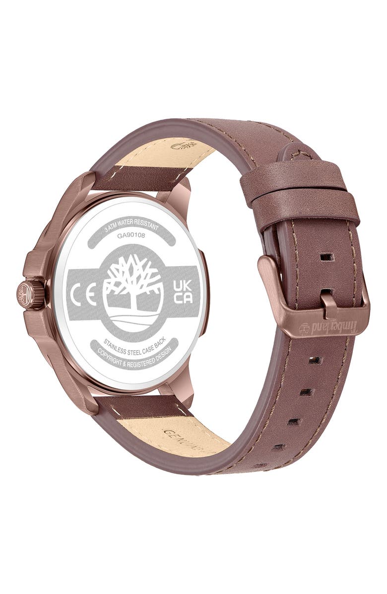 Timberland Quartz Analog Watch, Alternate, color, Brown