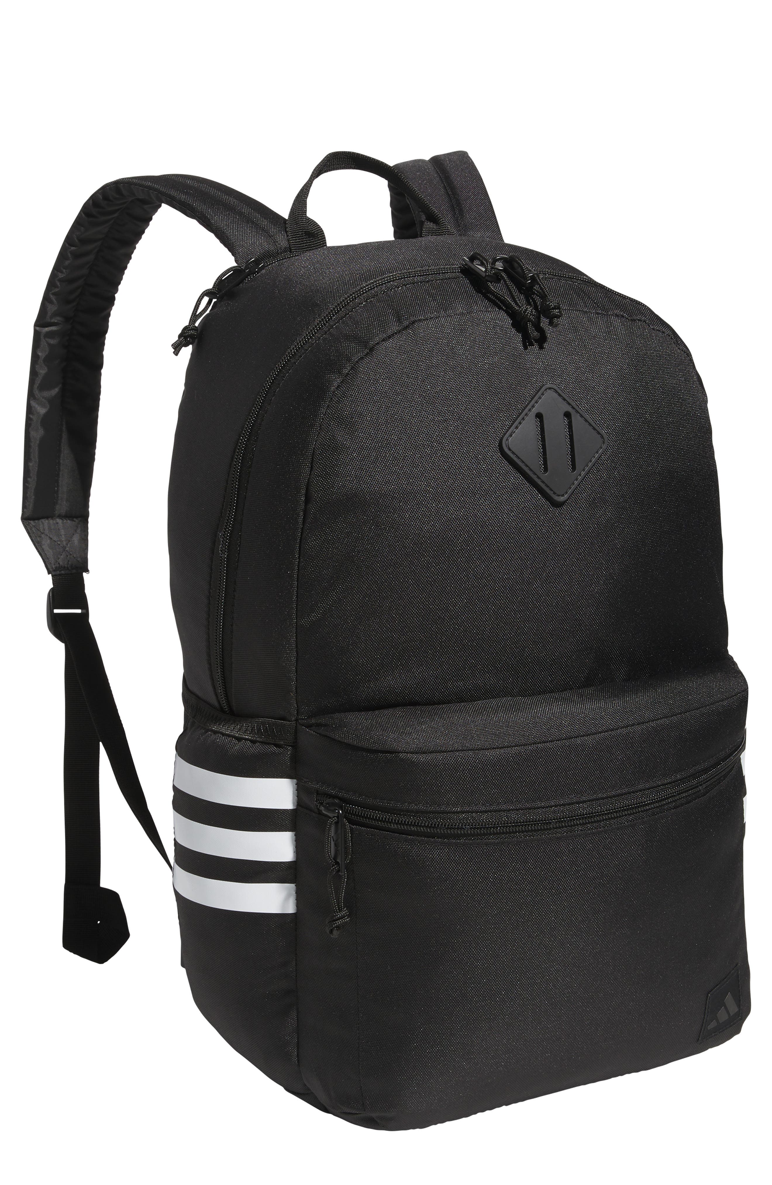 adidas Classic 3-Stripes 5 Backpack, Main, color, Black