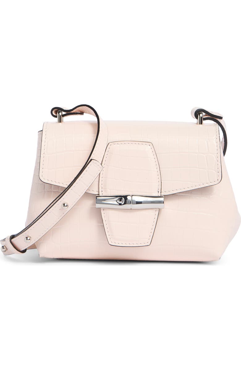 Longchamp Le Roseau Crossbody Bag, Main, color, Powder Pink