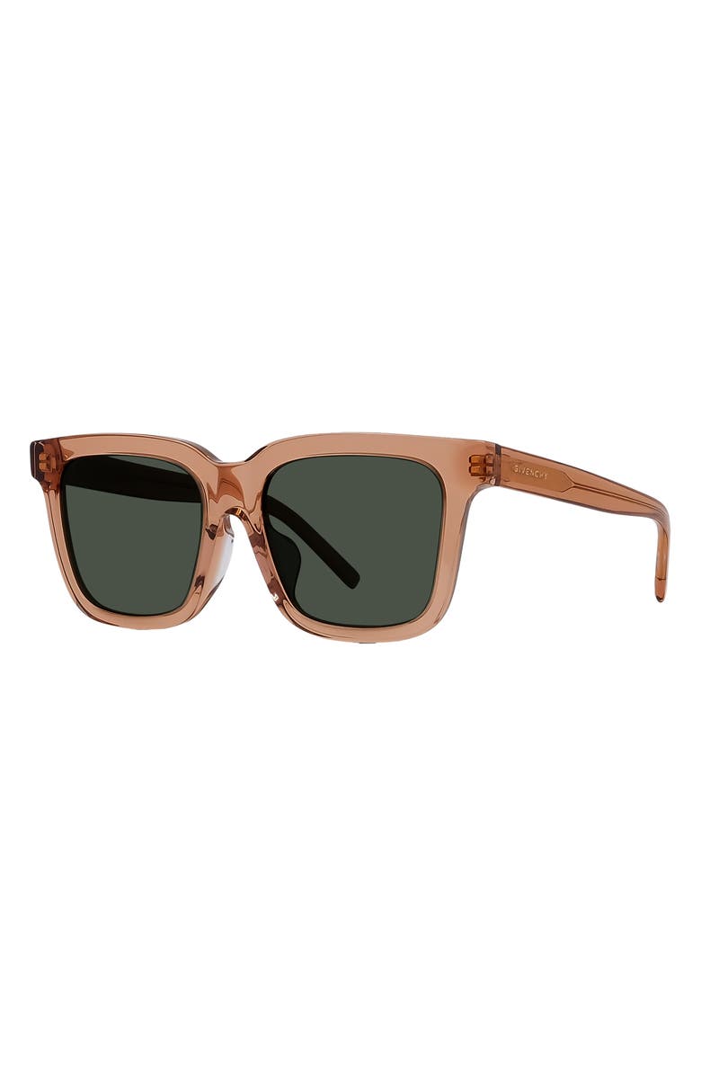 Givenchy GV Day 53mm Rectangular Sunglasses, Alternate, color, Shiny Orange / Green