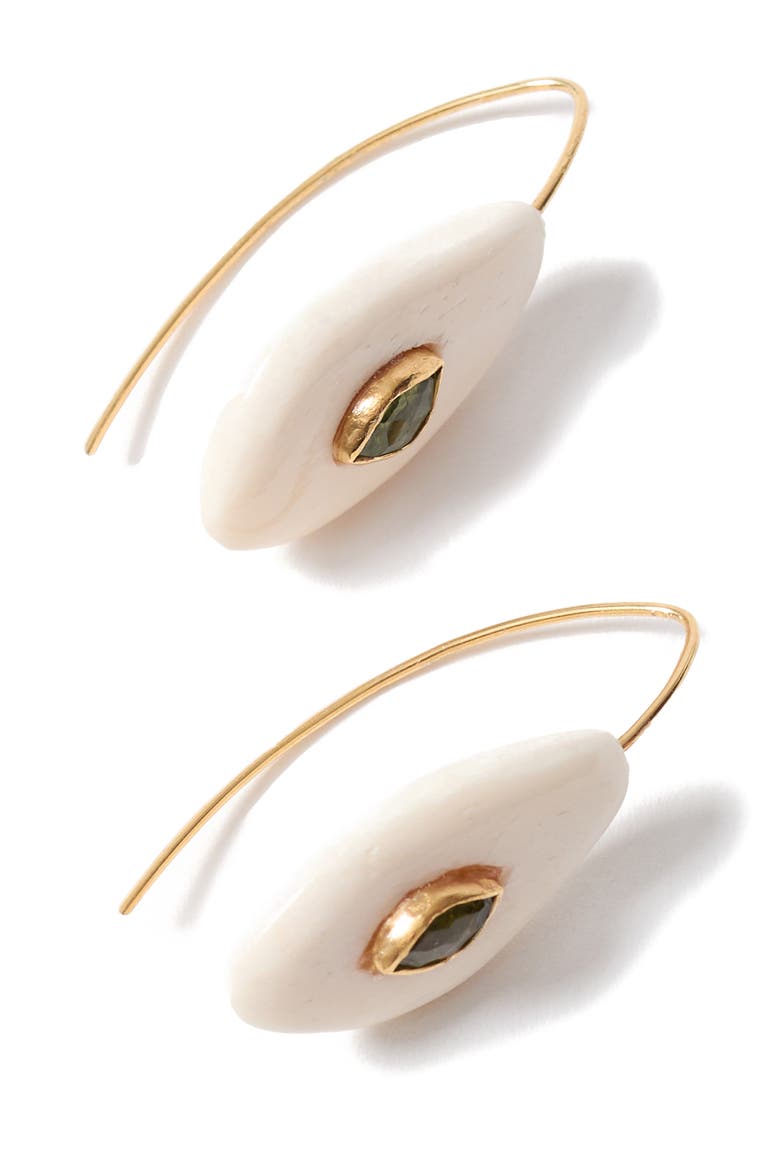 Pebble Peridot Drop Earrings, Alternate, color, PERIDOT