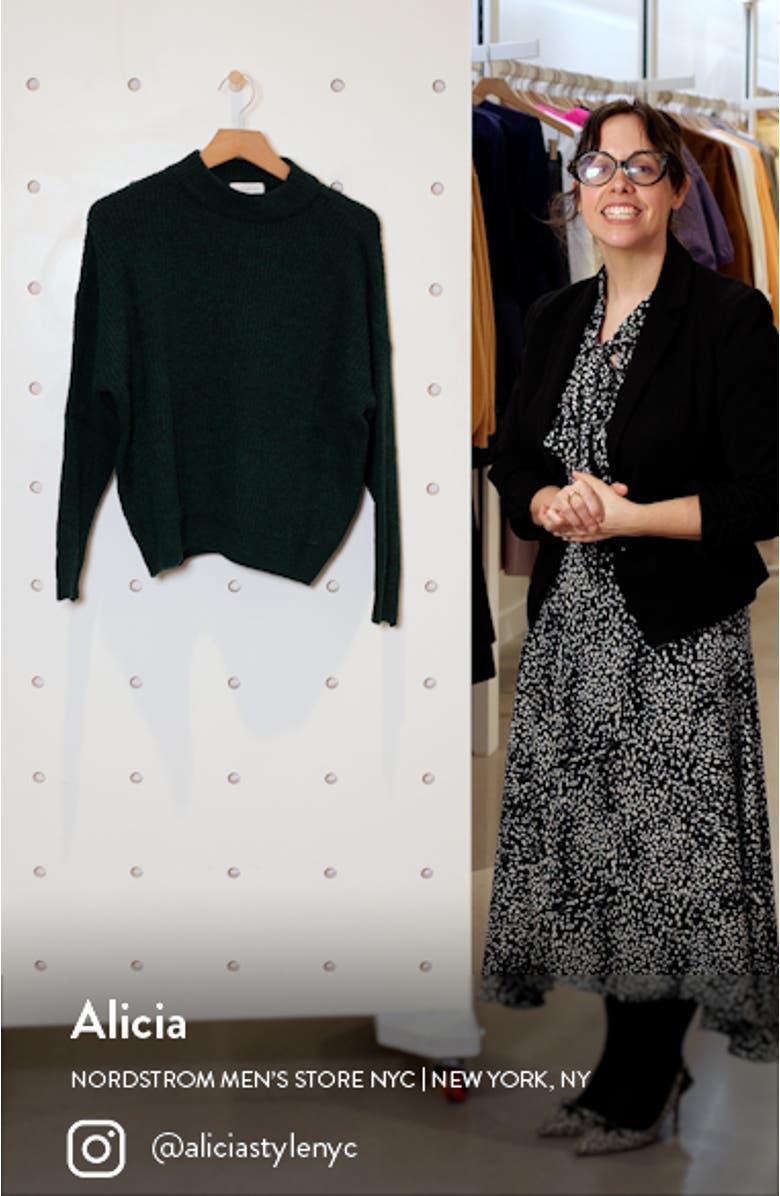 Crop Mock Neck Sweater, sales video thumbnail