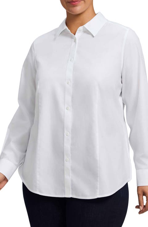 Dianna Non-Iron Button-Up Shirt (Plus Size)