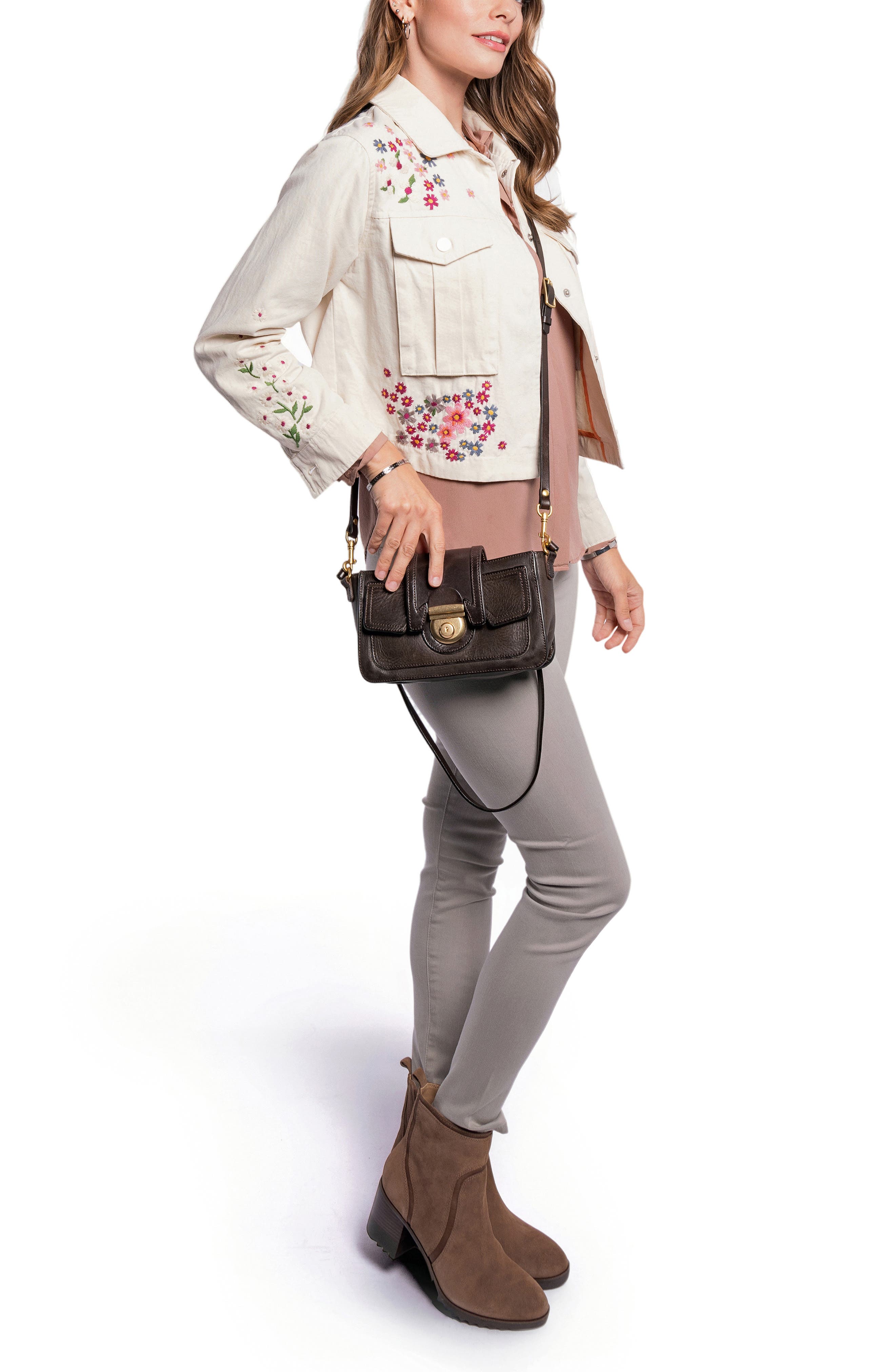 Camellia Convertible Crossbody Bag, Alternate, color, TAUPE