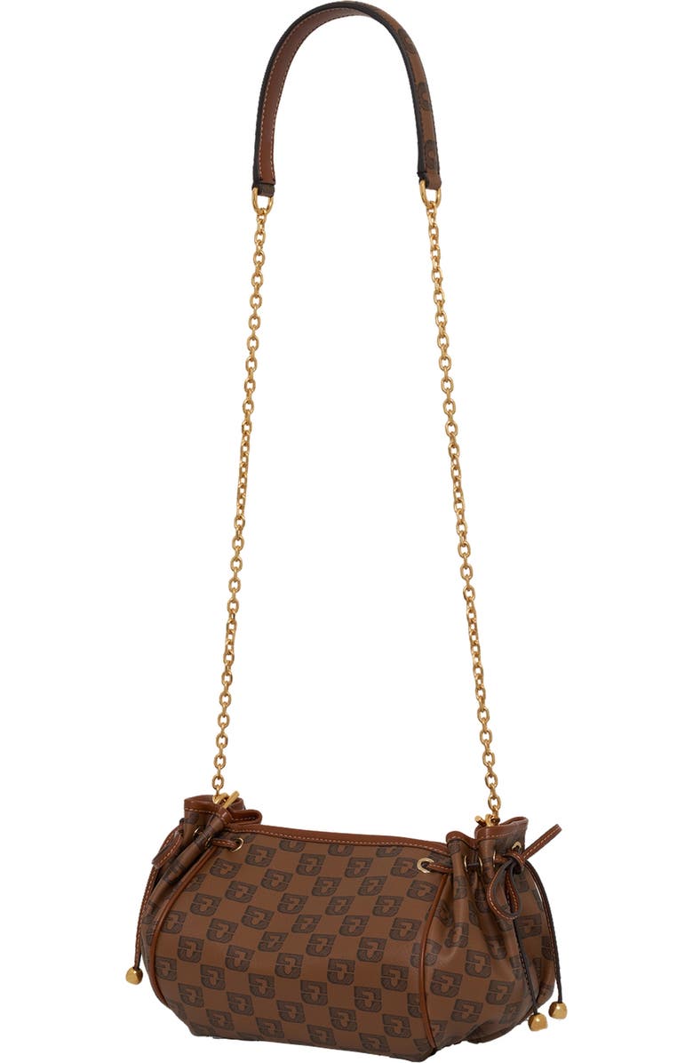 GERARD DAREL Logo-Print Mini Chain Shoulder Bag, Alternate, color, Camel