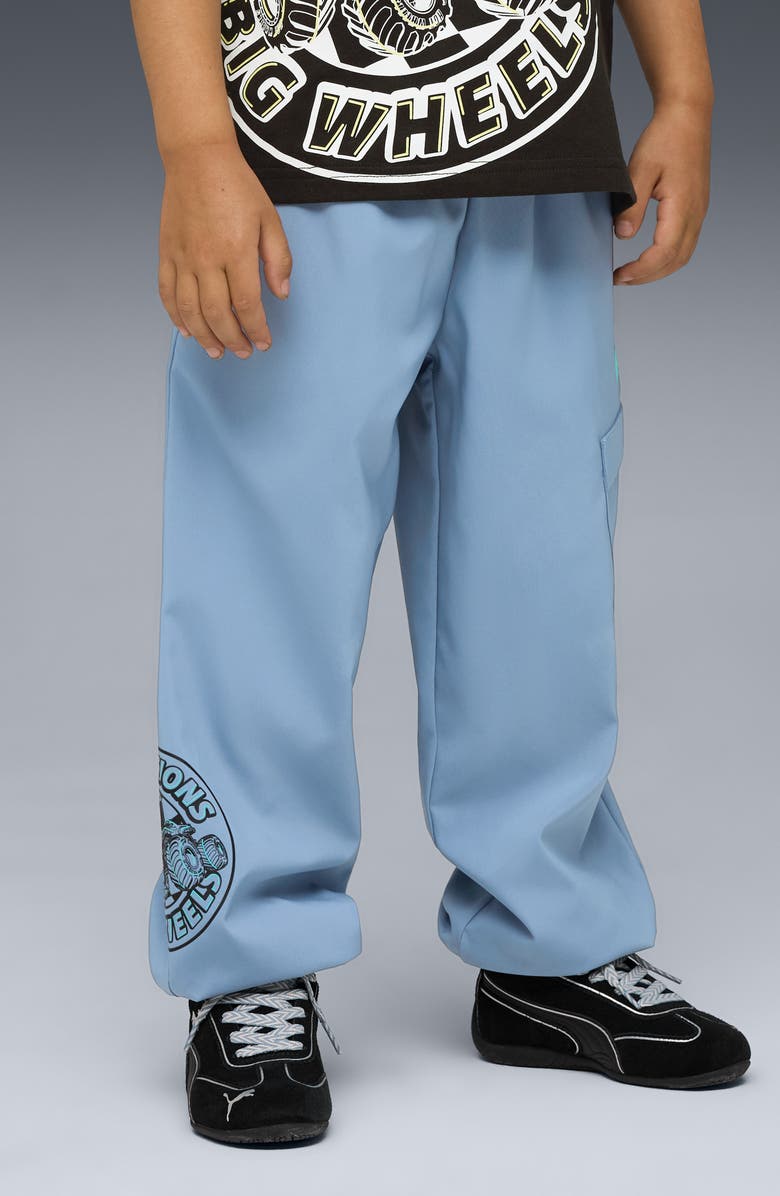 PUMA x Hot Wheels Kids' Relaxed Cargo Pants, Alternate, color, Cool Blue