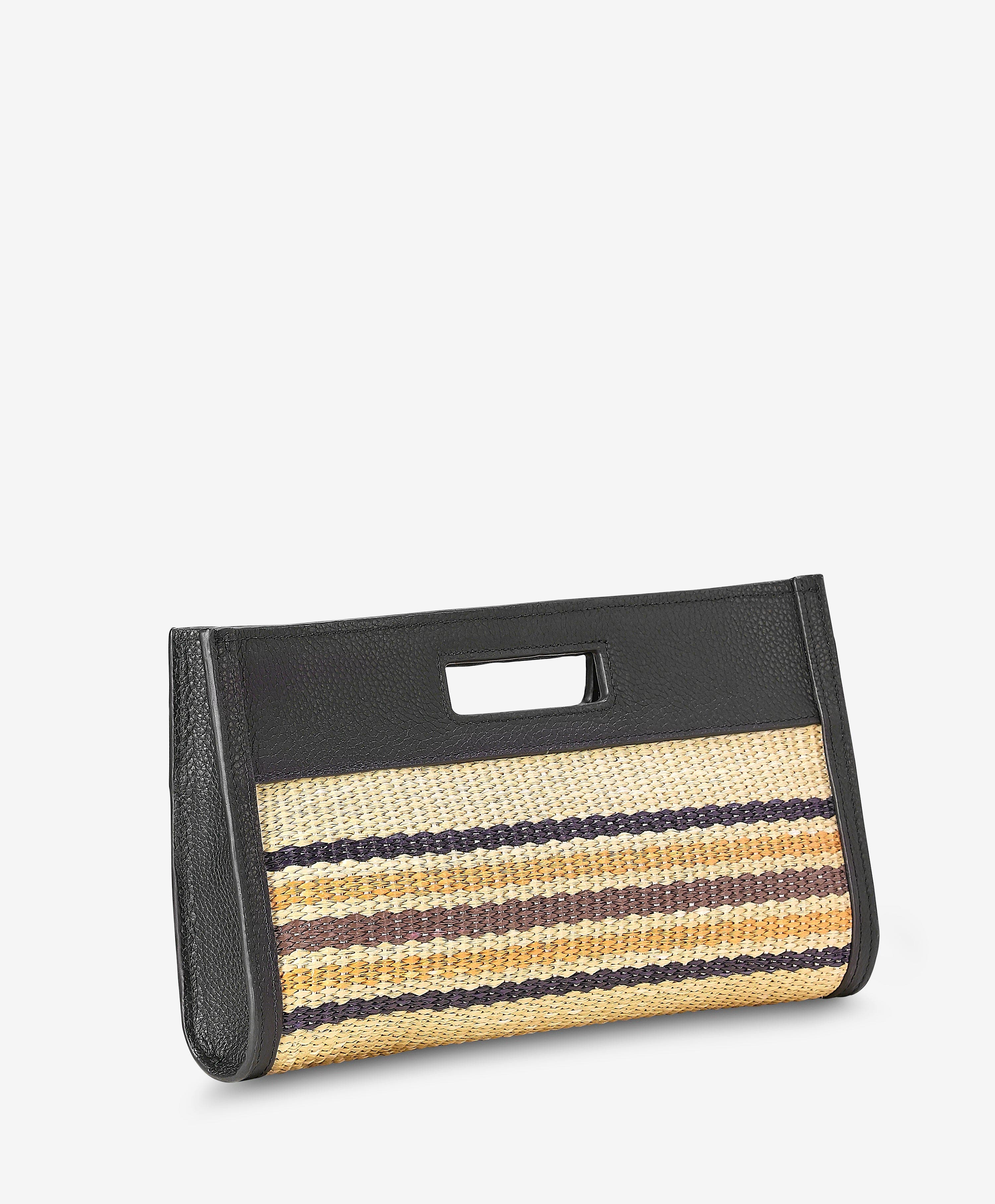 GiGi New York Remy Clutch, Alternate, color, Natural Raffia