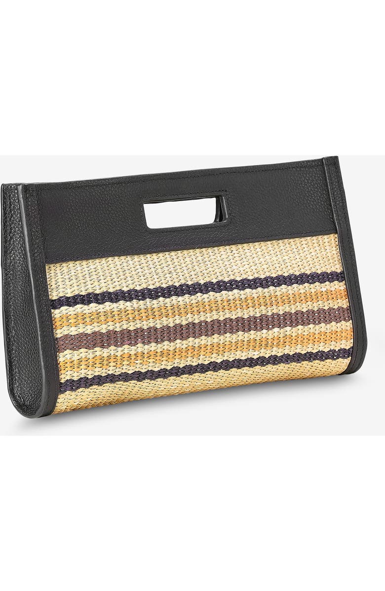 GiGi New York Remy Clutch, Alternate, color, Natural Raffia