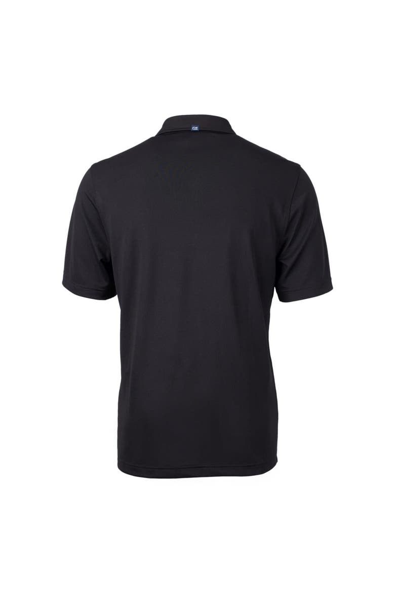 Men's Cutter & Buck Black Greenville Drive Virtue Eco Pique Recycled Polo, Alternate, color, Black