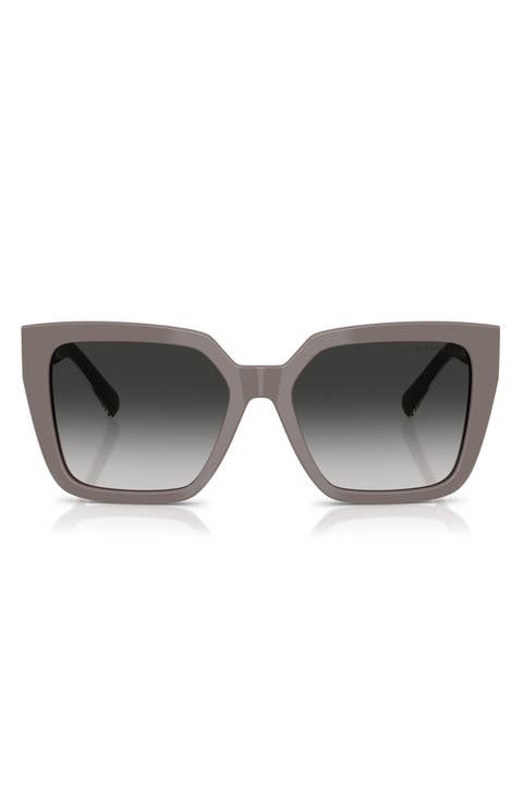 55mm Gradient Square Sunglasses
