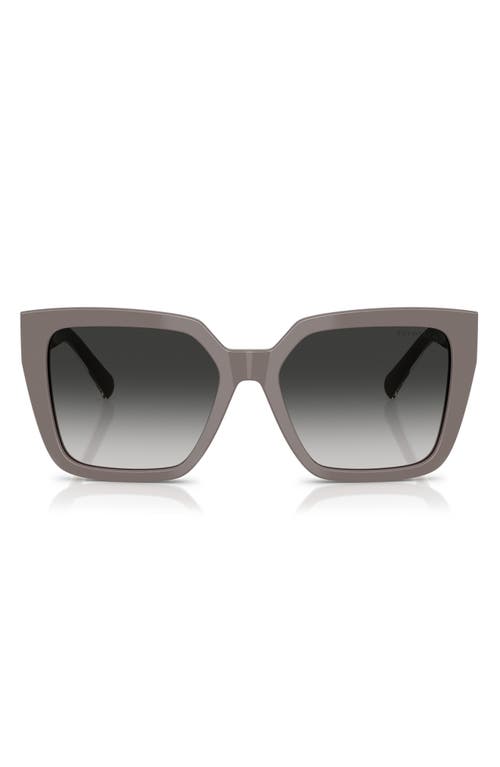 Tiffany & Co . 55mm Gradient Square Sunglasses In Gray