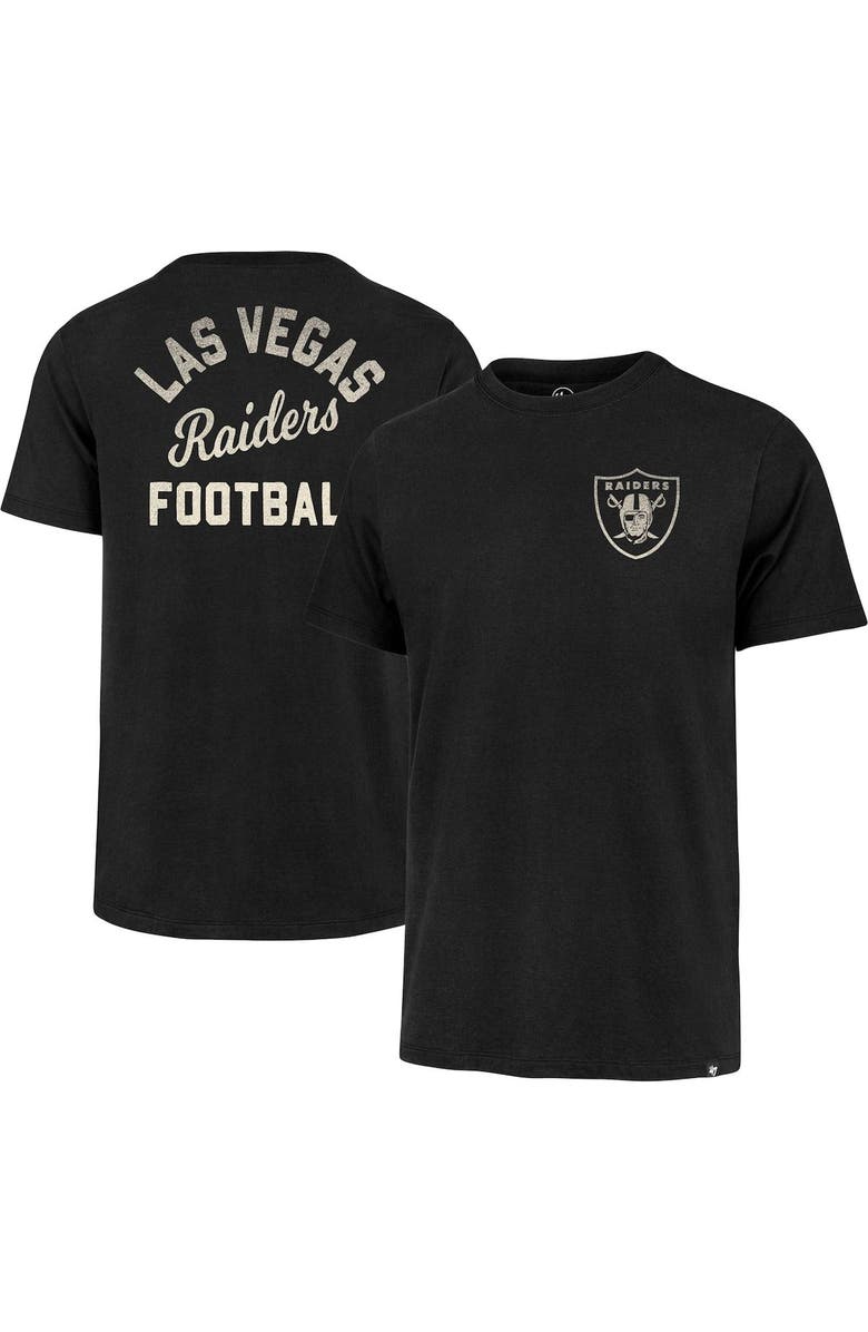 '47 Men's '47 Black Las Vegas Raiders Turn Back Franklin T-Shirt, Alternate, color, Black