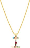 Adornia CZ Initial Pendant Necklace