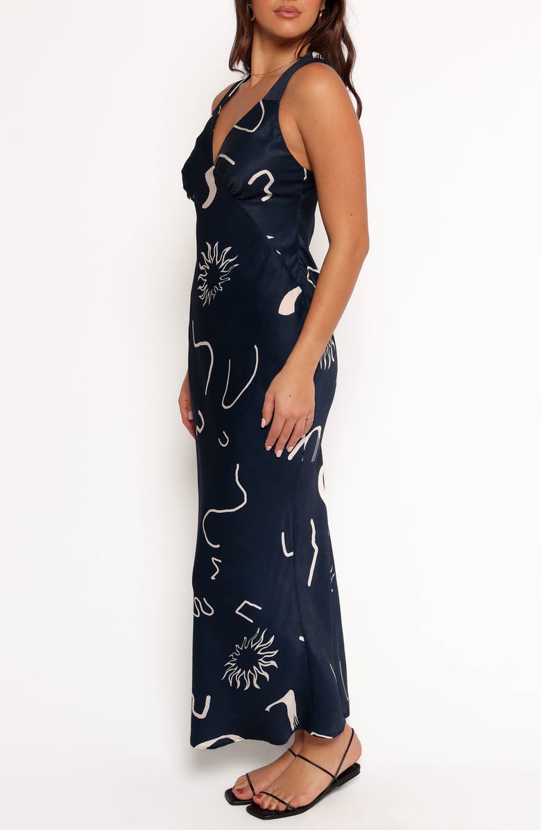 Petal & Pup Lizza Satin Maxi Dress, Alternate, color,